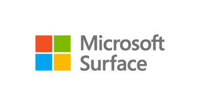 Microsoft Surface logo on a black background, SEWP.