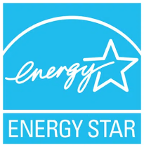 New logo of the Energy Star program, featuring a blue background with "Energy" written in cursive beside a star, and "Energy Star" written in block letters below, represents commitment to sustainability.