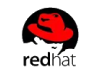 Logo of Red Hat featuring a stylized red fedora hat on a black silhouette of a face, emphasizing its significance among Featured Partners.